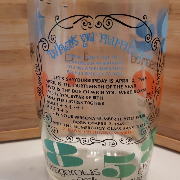 Vintage 'What's Your Number?' Retro Glass Cocktail Shaker - Picture 2 of 6